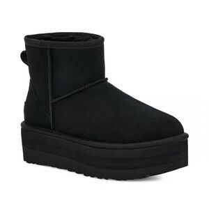 UGG Black Platform Mini Bootie